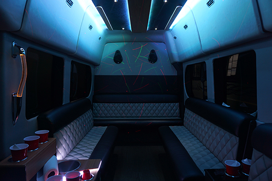 van interior