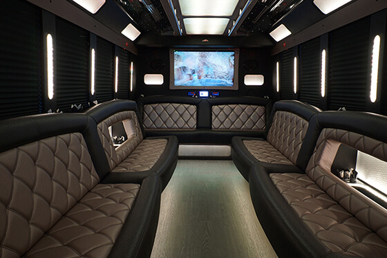 plush leather seating